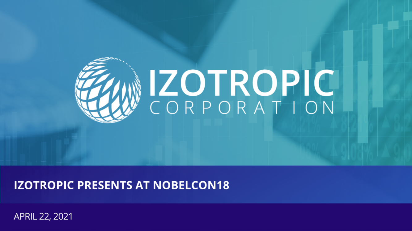 Izotropic's CEO Dr. John McGraw Presents at NobleCon18