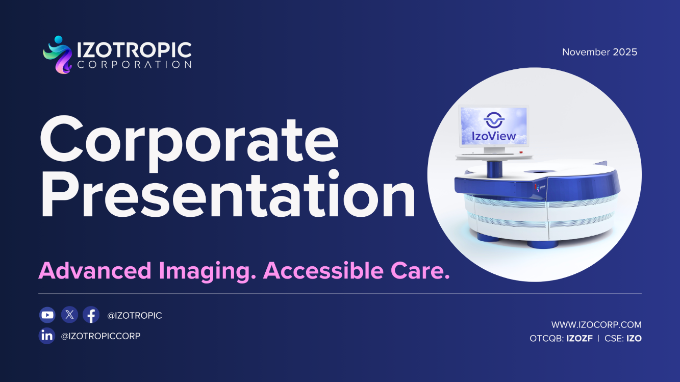 Izotropic's IzoView Breast CT Corporate Presentation